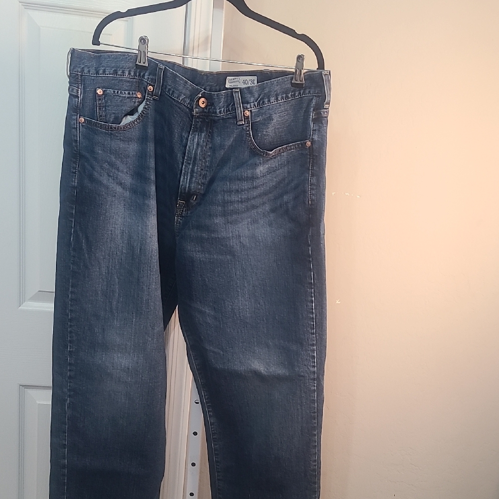 Cremieux Mens Jeans‎ 40/30 Relaxed Fit Dark Denim Pants Cotton Blend